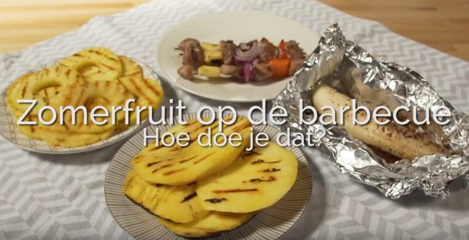 Fruit op de barbecue Fruit op de barbecue