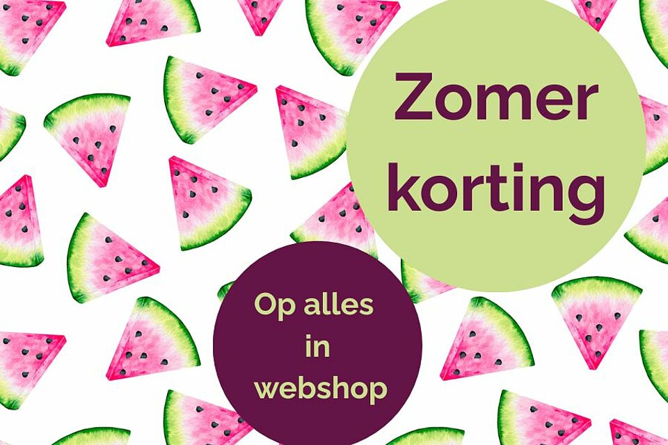 zomerkorting in de PuurGeznod webshop zomerkorting