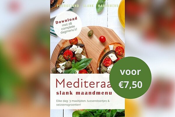 Slank maandmenu mediterraan 